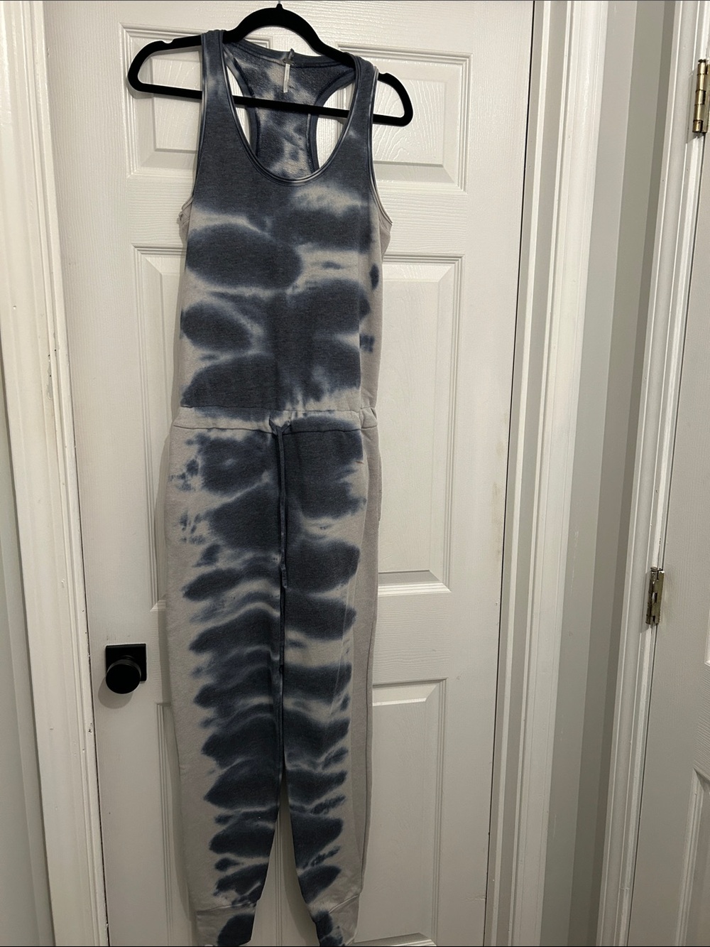 Young Fabulous & Broke Gray and Charcoal Tie-Dye Tank Jumpsuit 🤍
